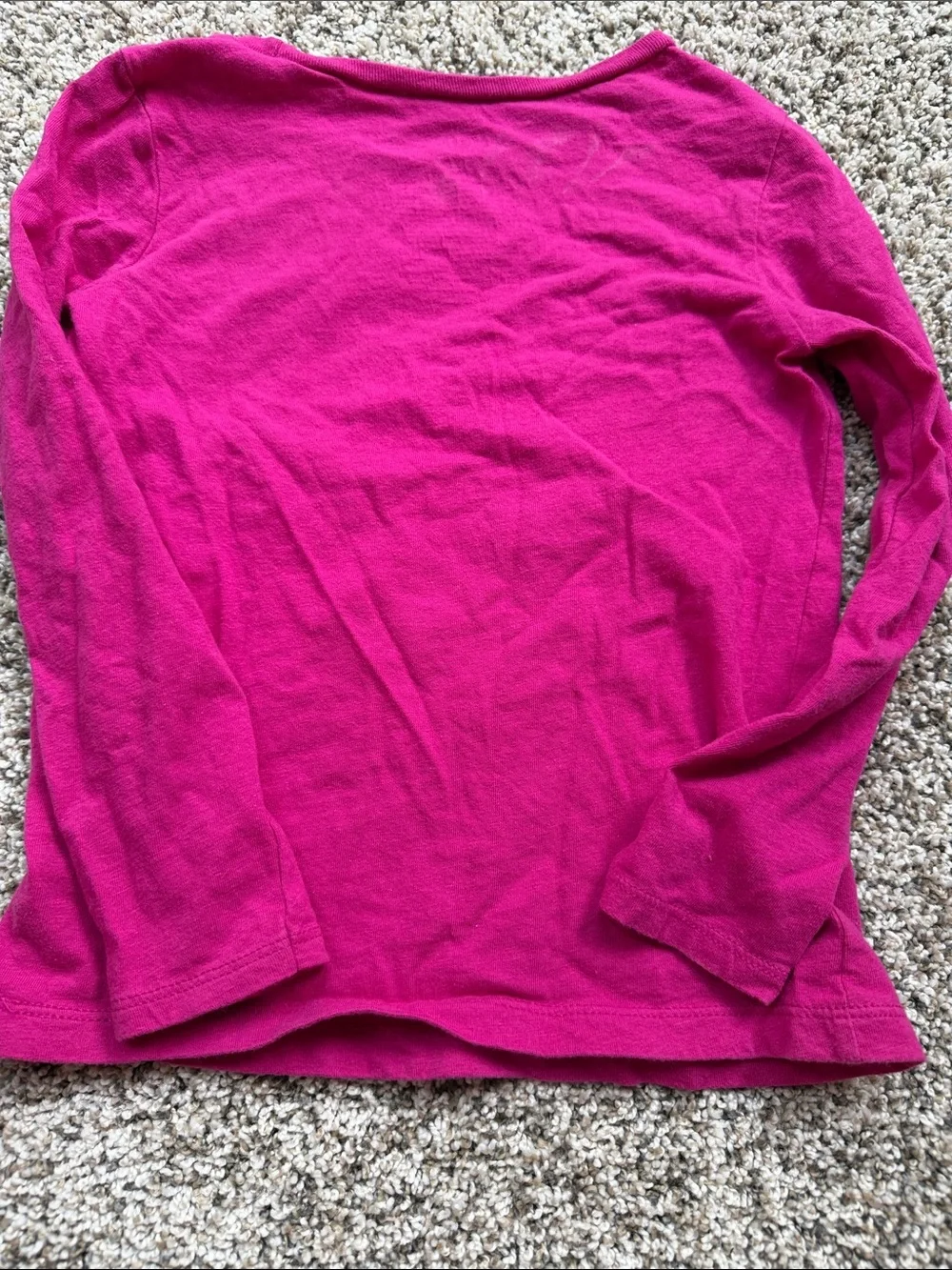 Carter's Girls size 5 Bright Pink Long-Sleeve Dragonfly Tee